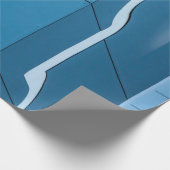 ブルー ラッピングペーパー (角)