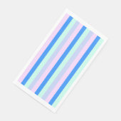 ブルー、ラベンダー、ピンク&パステルミントグリーンストライプズ (コーナー)