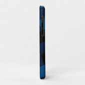 ブルー・ランバージャック・チェック柄 Case-Mate iPhoneケース (裏面/左)