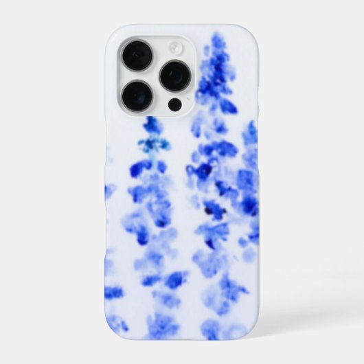ブルー・ラークスパーのiPhoneケース iPhoneケース (裏面)