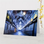 ブルー リアルト ジャンボ グリーティング カード (黄色い花)