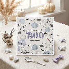 ブルー リトル ブーはもうすぐ Halloween Baby  スタンダードカクテルナプキン