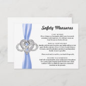 ブルー リボン インフィニティ ハート 安全対策 エンクロージャーカード (正面/裏面)