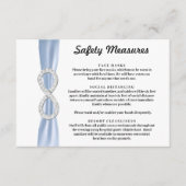 ブルー リボン ダイヤモンド インフィニティ セーフティ対策 エンクロージャーカード (正面)