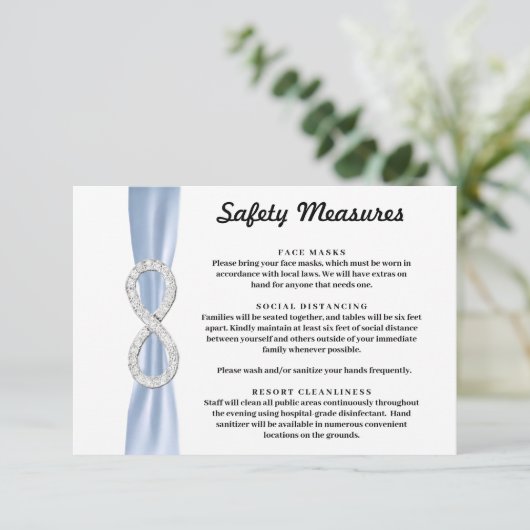 ブルー リボン ダイヤモンド インフィニティ セーフティ メジャーズ エンクロージャーカード (スタンド正面)