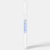 ブルー・リースのイニシャル・モノグラム Case-Mate iPhoneケース (裏面 / 左)