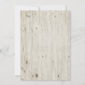 ブルー&レッドウッド素朴婚約パーティ 招待状 (裏面)