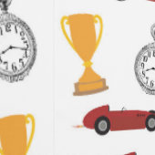 ブルー&レッド高速レトロヴィンテージレーシングカー 壁紙 (縫い目)