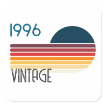 ブルー レトロ サン 1996 写真 30歳の誕生日 ストライプ