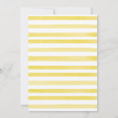 ブルー |レモンリースメインスクイーズブライダルシャワー 招待状 (裏面)