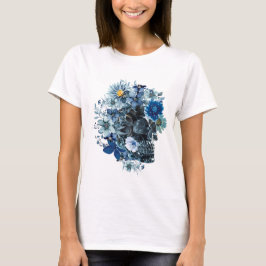 ブルー・レヴェリー・スカル 女性用Tシャツ Tシャツ