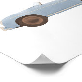 ブルー ヴィンテージ スピードスター 子供部屋 インテリア ポスター (角)