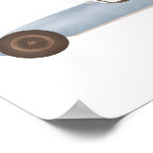 ブルー ヴィンテージ レース カー キッズ ルーム デコ ポスター (角)