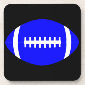 ブルー+任意の色のアメリカンフットボールのマンケーブコースター コースター (正面)