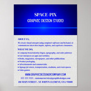 ブルー《写真》ぼけ味ギロシェデザイン、グラフィックデザイナー ポスター