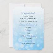 ブルー《写真》ぼけ味シーシェル結婚式招待状 招待状 (裏面)