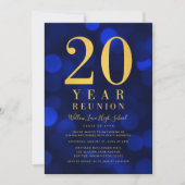 ブルー《写真》ぼけ味ライト20年クラス懇親会 招待状 (正面)