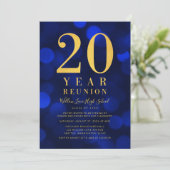 ブルー《写真》ぼけ味ライト20年クラス懇親会 招待状 (スタンド正面)