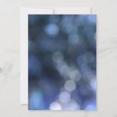 ブルー《写真》ぼけ味ライト&タイポグラフィ32結婚の2 招待状 (裏面)