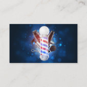 ブルー《写真》ぼけ味理容師ショップポール美容師鋏 ロイヤリティカード (裏面)