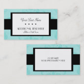 ブルー 名刺 (正面/裏面)