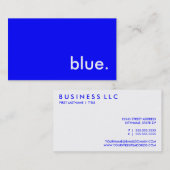 ブルー. 名刺 (正面/裏面)