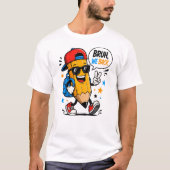 ブルー 戻ってきた おもしろ鉛筆 学校に戻る マスコット Tシャツ (正面)
