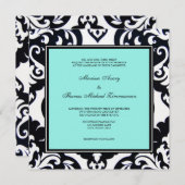 ブルー 招待状 (正面/裏面)