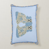 ブルー(犬)スタッフォードドッグスジンジャージャースブレックファースト アクセントクッション (正面(垂直))