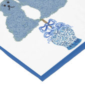 ブルー(犬)スタッフォードドッグスジンジャージャールジャー ショートテーブルランナー (コーナー)