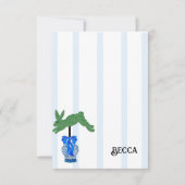 ブルー（犬）スタッフォードドッグズトピアリージンジャージャールジャー サンキューカード (正面)