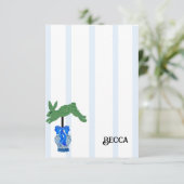 ブルー（犬）スタッフォードドッグズトピアリージンジャージャールジャー サンキューカード (スタンド正面)