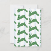 ブルー（犬）スタッフォードドッグズトピアリージンジャージャールジャー サンキューカード (裏面)