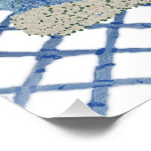 ブルー(犬)スタッフォードドッグズラティストレリス ポスター (コーナー)