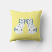 ブルー(犬)スタッフォードドッグ クッション (裏面)