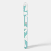 ブルー(真珠とホワイトボウコケット) Case-Mate iPhoneケース (裏面 / 左)