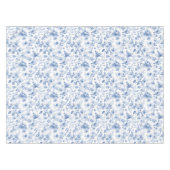 ブルー，磁器，ブルー中国,フローラトイル，チノイスリー テーブルクロス (正面(横))