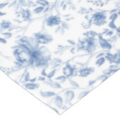 ブルー，磁器，ブルー中国,フローラトイル，チノイスリー テーブルクロス (アングル)