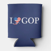 ブルー"私はGOPが大好き – 'メリカ！ 缶クーラー (正面)