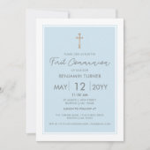 ブルー |第モダン1次招待状 招待状 (正面)