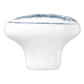 ブルー&素朴ホワイトチキン・ヘン・エッグ・ヒヨック・カントリー セラミックノブ (側面)