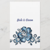 ブルー 結婚している or 結婚していない シャワーゲーム カード (裏面)