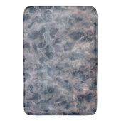 ブルー&赤面バラピンク抽象芸術水色の染み バスマット (正面縦)