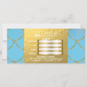 ブルー&金ゴールドきらめくマーメイドギフト証明書 (裏面)