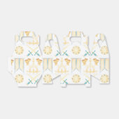 ブルー&金ゴールドウォーターカラーリトルプリンス誕生日 フェイバーボックス (折り畳みなし)