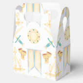 ブルー&金ゴールドウォーターカラーリトルプリンス誕生日 フェイバーボックス (オープン)