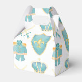 ブルー&金ゴールドウォーターカラーリトルプリンス誕生日 フェイバーボックス (裏面サイド)