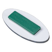 ブルー&金ゴールドグリッタースクールサッカーチームスポーツ 名札 (裏面)