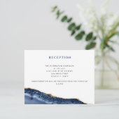 ブルー&金ゴールドゲート詳細カード 招待状 (スタンド正面)