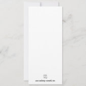 ブルー&金ゴールドスクールの卒業の招待状 招待状 (裏面)